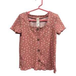 5/$15 Blush Floral SS - Heart and Arrow - 6